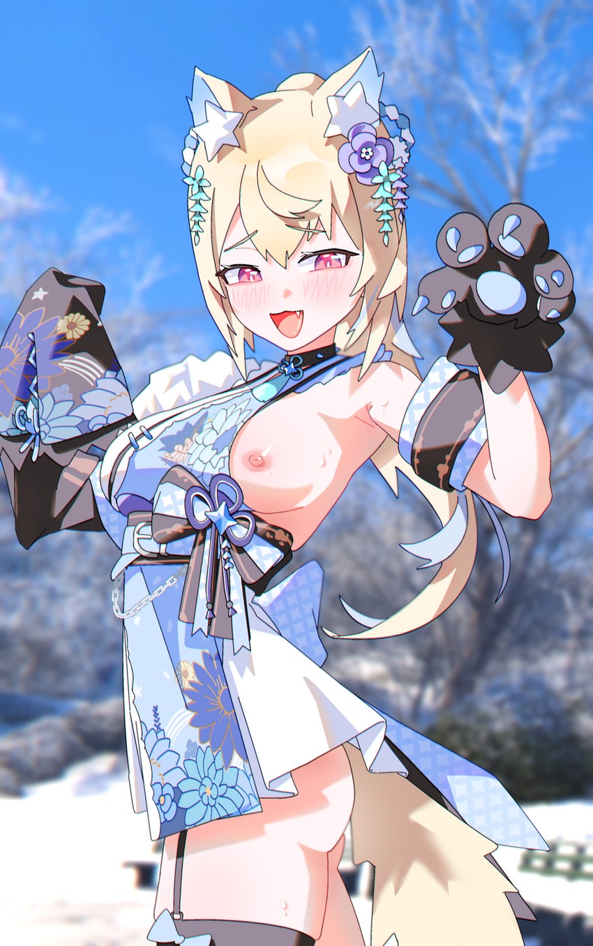 fuwawa abyssgard (hololive and 1 more) drawn by gurumie