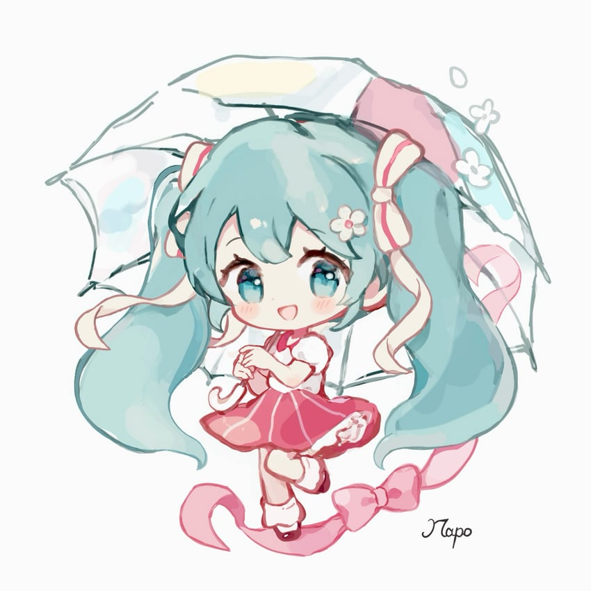 hatsune miku (vocaloid and 1 more) drawn by napo_(napo_illust)