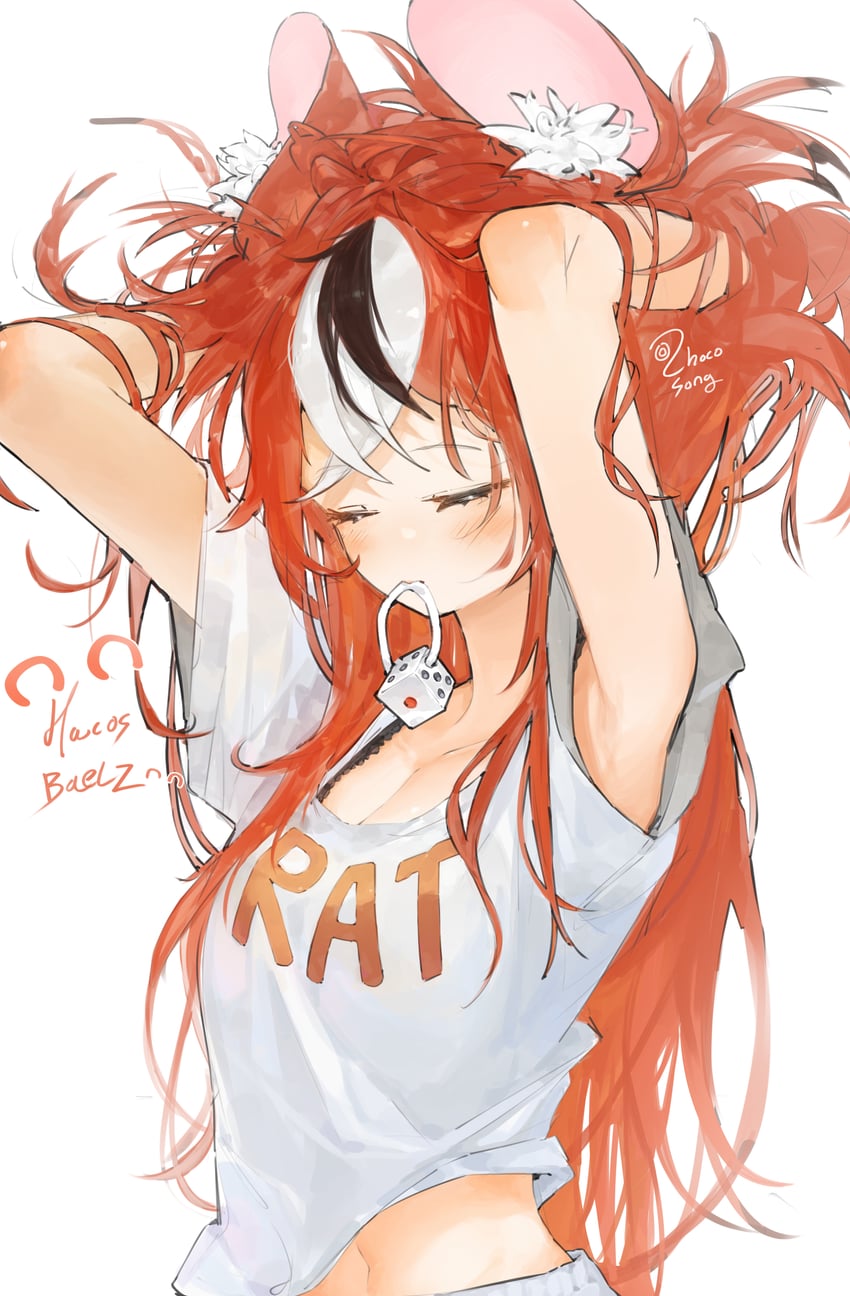 hakos baelz (hololive and 1 more) drawn by chocosong