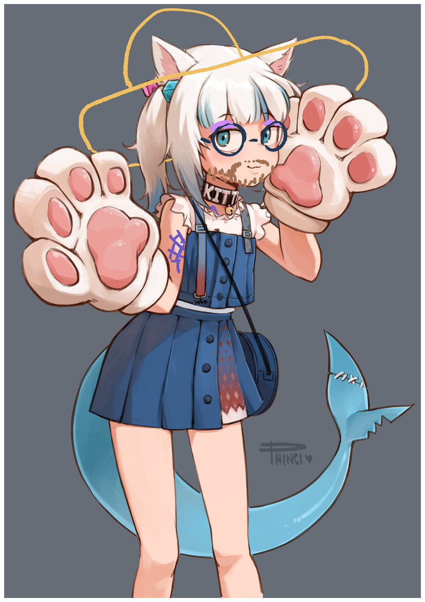 gawr gura (hololive and 1 more) drawn by phinci
