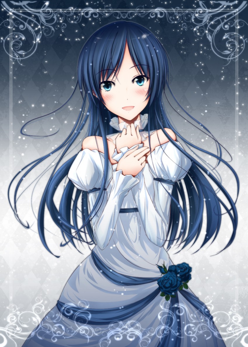 kisaragi chihaya (idolmaster) drawn by jennifer_yamada