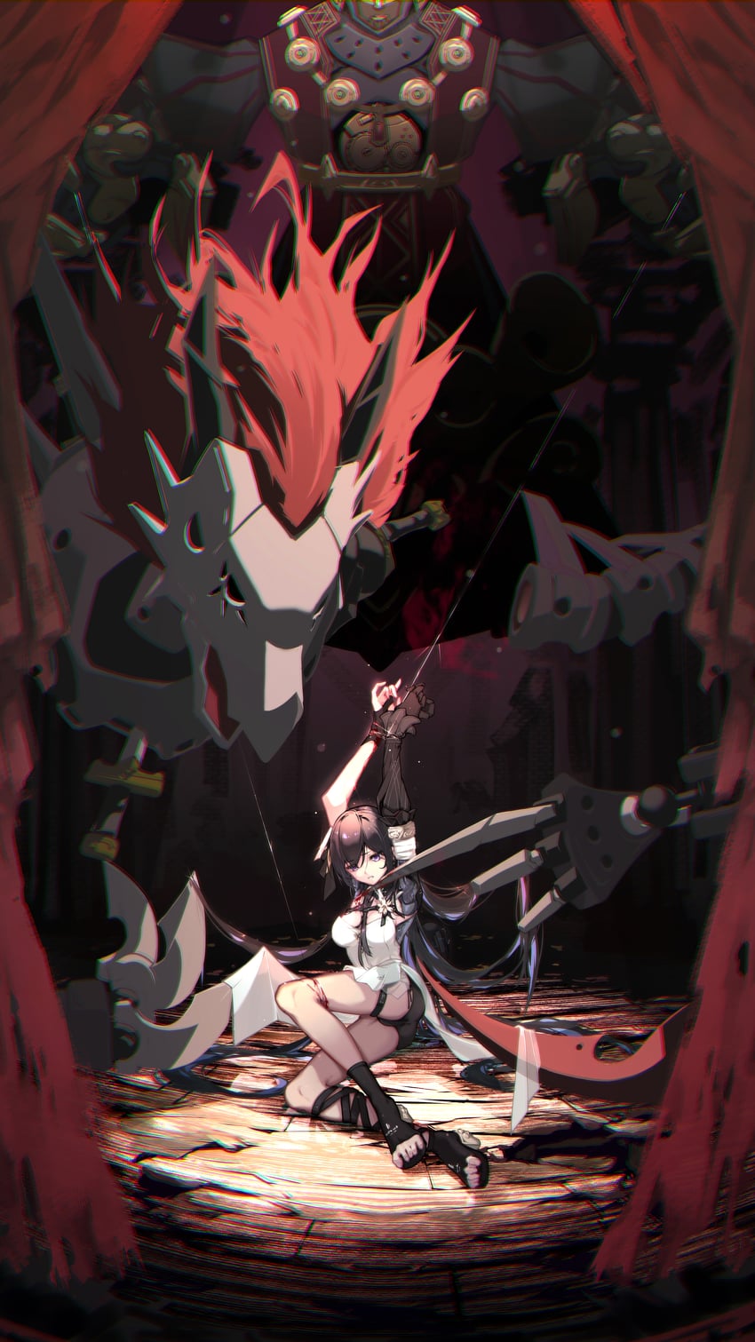selena and selena: capriccio (punishing: gray raven) drawn by linxi