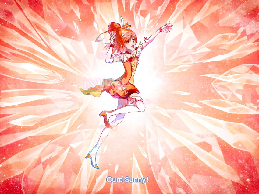hino akane and cure sunny (precure and 1 more) drawn by inhan
