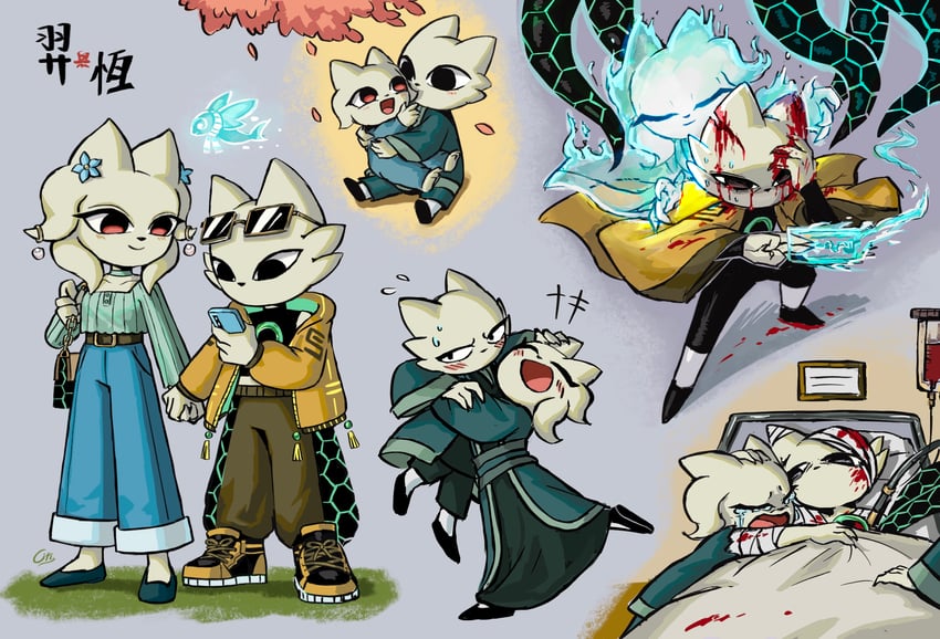 yi and heng (nine sols and 1 more) drawn by citipati000