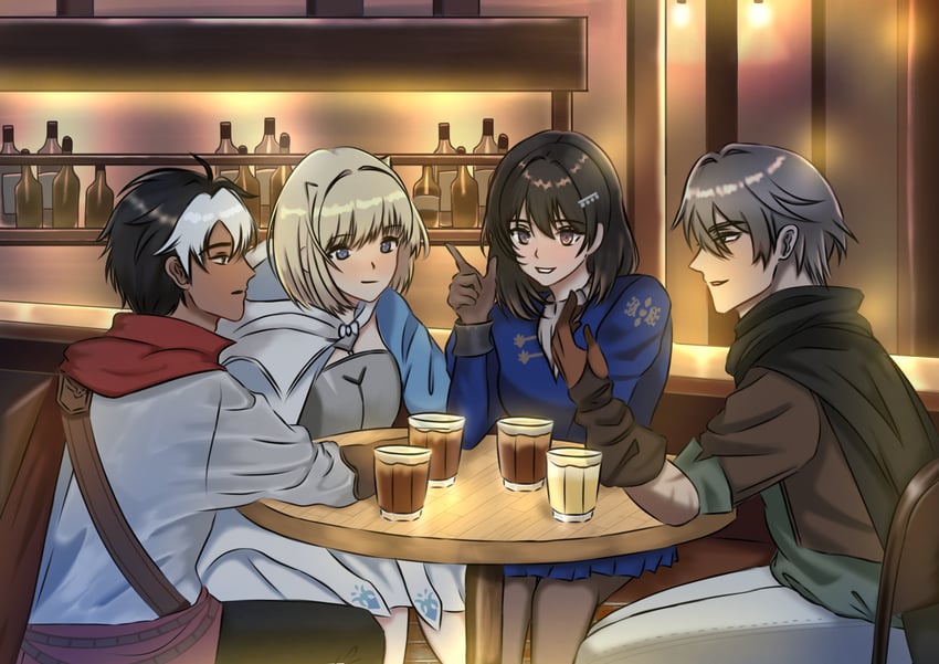 justia, scheherazade, lathel, and gray (brown dust and 1 more) drawn by user_ewfd8853