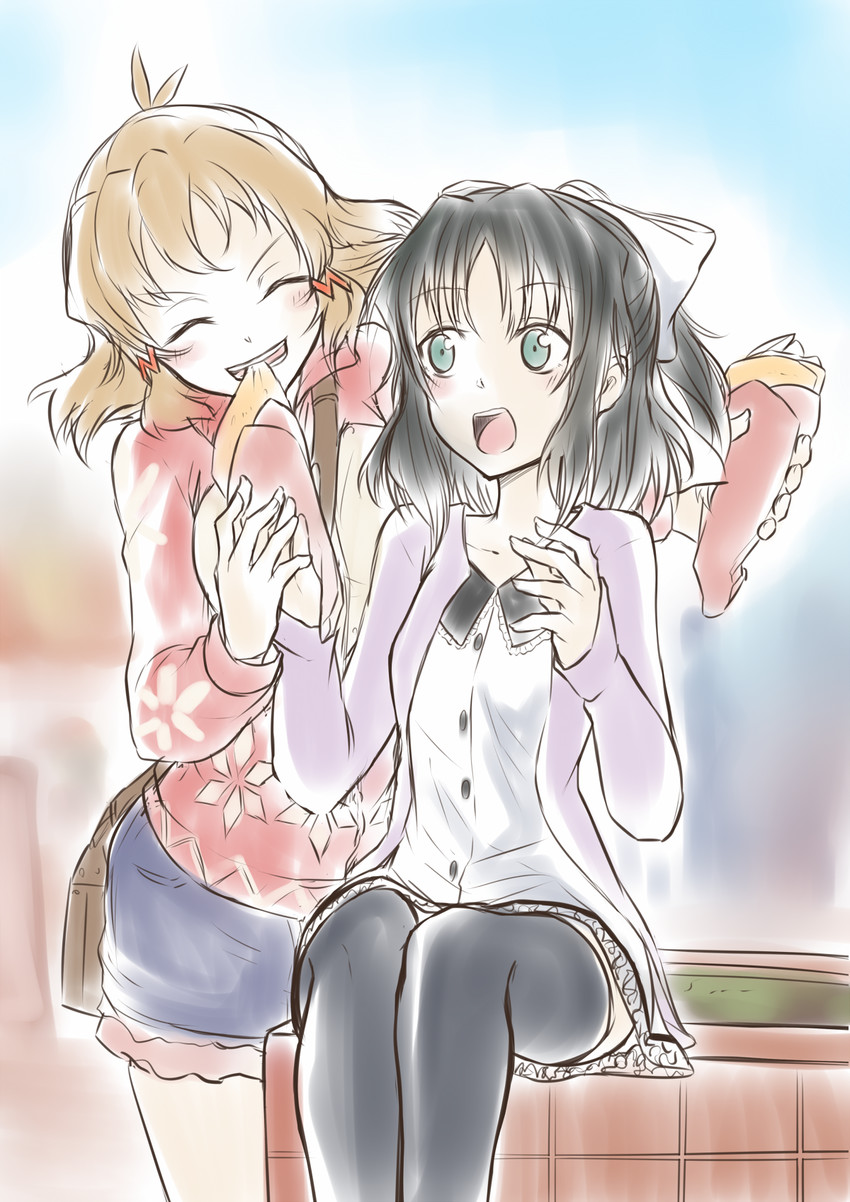 tachibana hibiki and kohinata miku (senki zesshou symphogear) drawn by judo_fuu