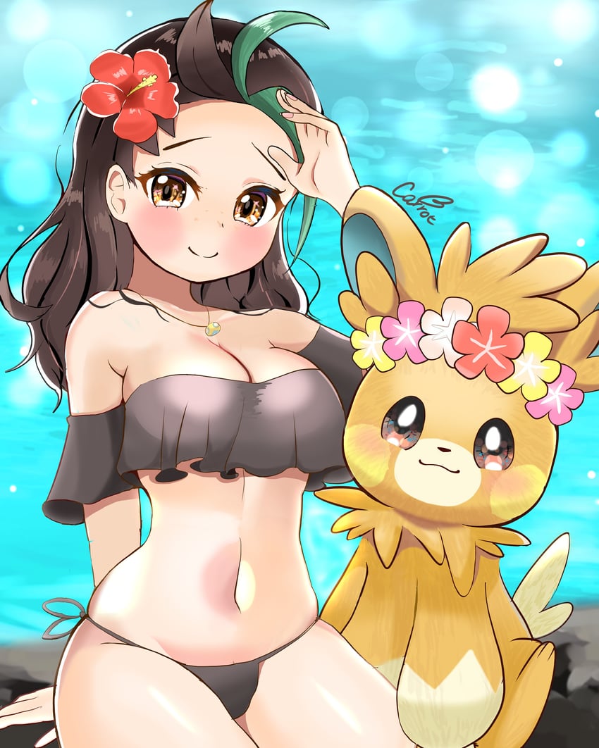 nemona, pawmot, and dunsparce (pokemon and 1 more) drawn by carrot_summer