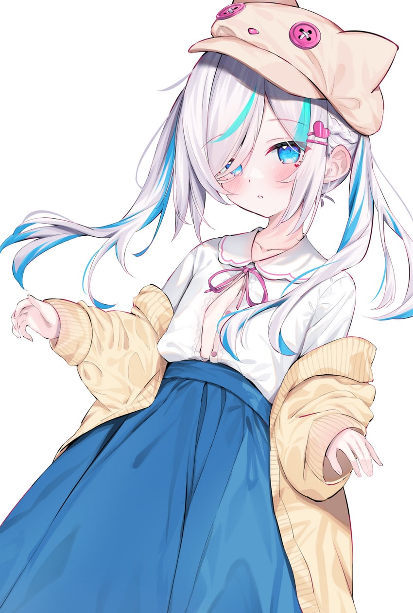 ilu fluor (indie virtual youtuber) drawn by eip_(pepai)