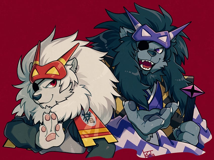 shishitugu and shishiwaka (bemani and 1 more) drawn by kiri_futoshi