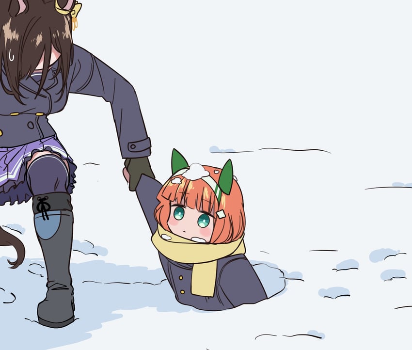 silence suzuka and air groove (umamusume) drawn by sugamo_(rainysnowy108)