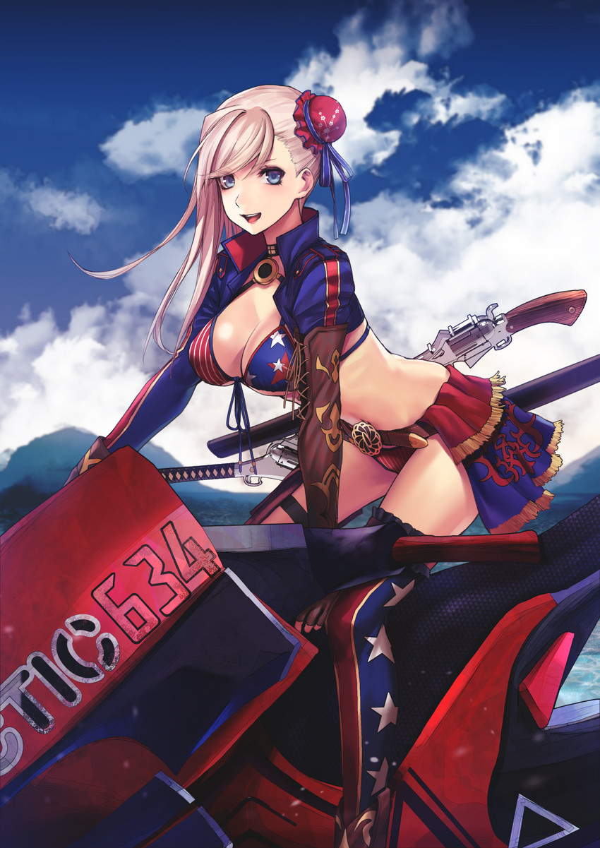 miyamoto musashi (fate and 1 more) drawn by applekun