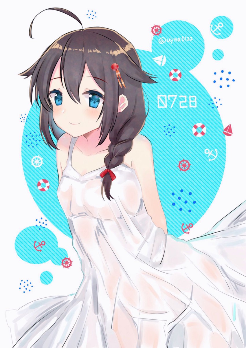 shigure and shigure kai ni (kantai collection) drawn by uyna0122