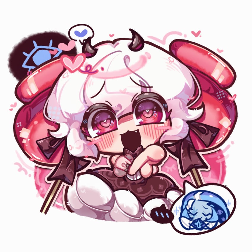 shadow milk cookie and candy apple cookie (cookie run and 1 more) drawn by 9lfylqjnuann3vr