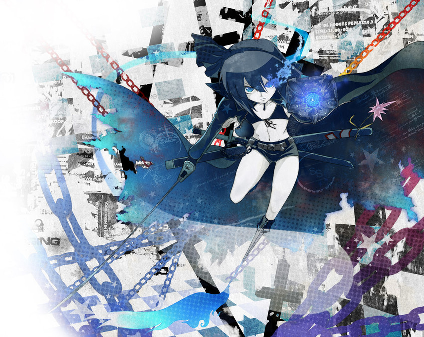 konpaku youmu and black rock shooter (touhou and 1 more) drawn by auer