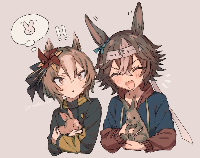 yaeno muteki and bamboo memory (umamusume) drawn by mmmenrui