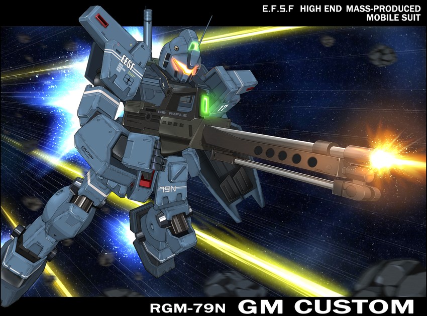 gm custom (gundam and 1 more) drawn by homura_shuusaku