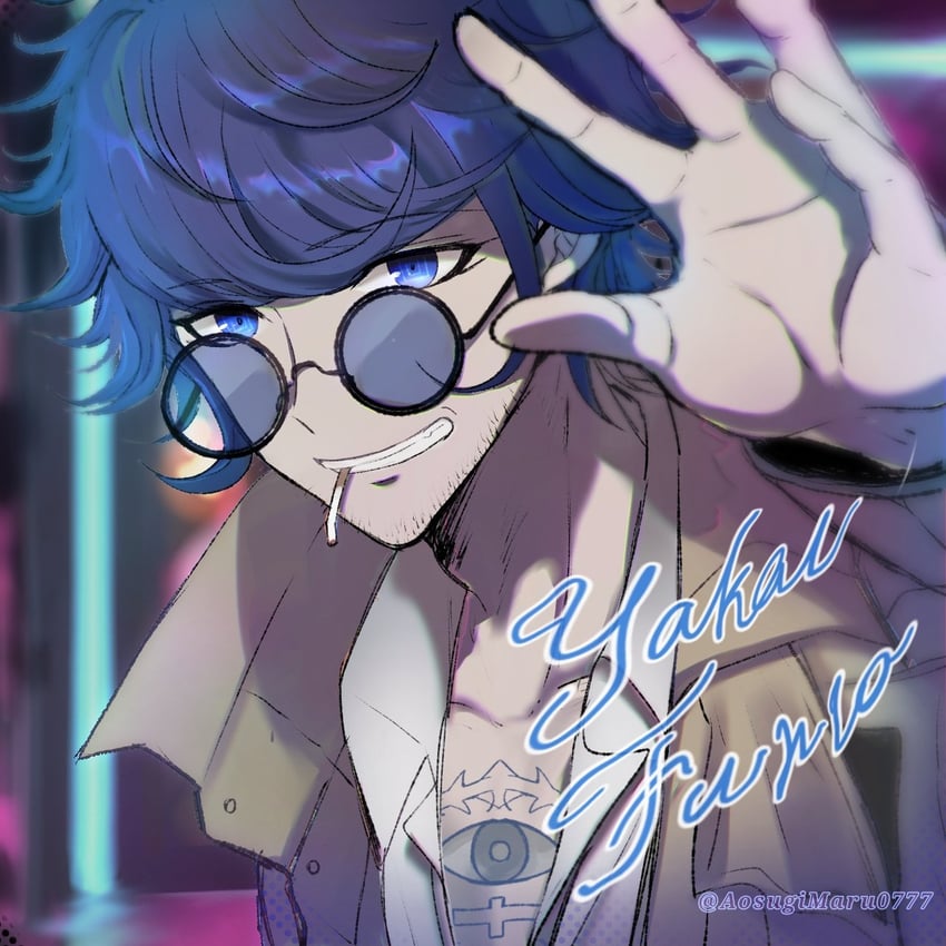 yakou furio (master detective archives: rain code) drawn by aosugi_maru