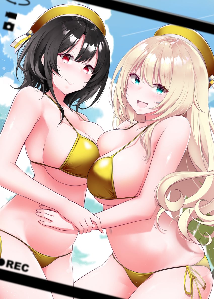atago and takao (kantai collection) drawn by kirigakure_(kirigakure_tantei_jimusho)
