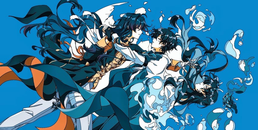 dan heng and blade (honkai and 1 more) drawn by secretmirage