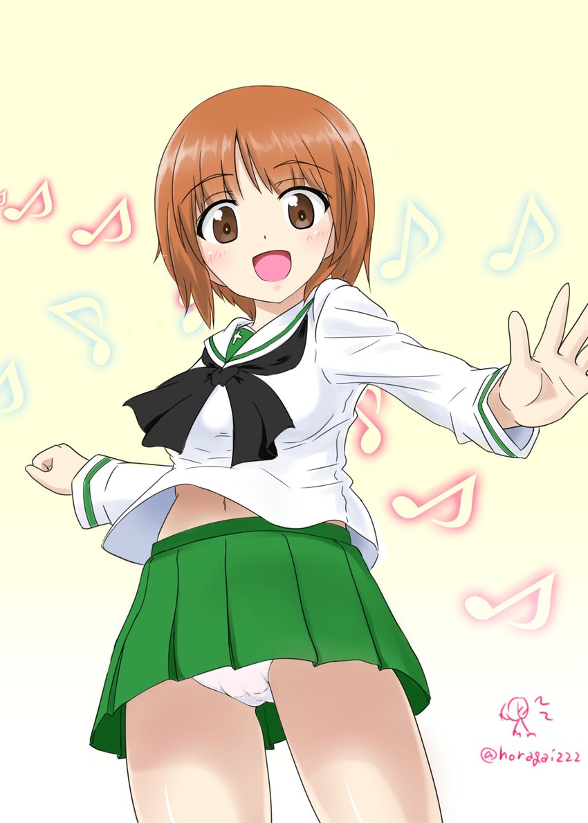 nishizumi miho (girls und panzer) drawn by horagai_(horagai222)