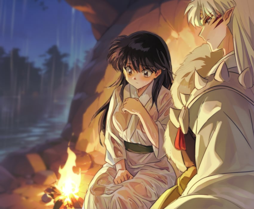 sesshoumaru and rin (inuyasha and 1 more) drawn by manxin_chocolate