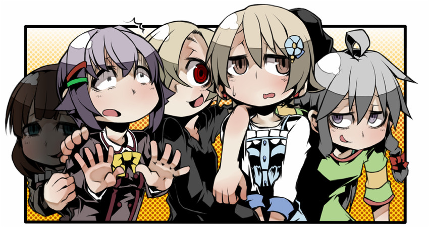 shirasaka koume, koshimizu sachiko, morikubo nono, hoshi syoko, and sakuma mayu (idolmaster and 1 more) drawn by ayame_hashinimasen