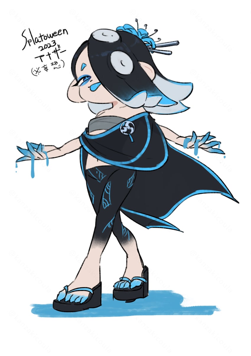 shiver (splatoon and 1 more) drawn by coula_cat