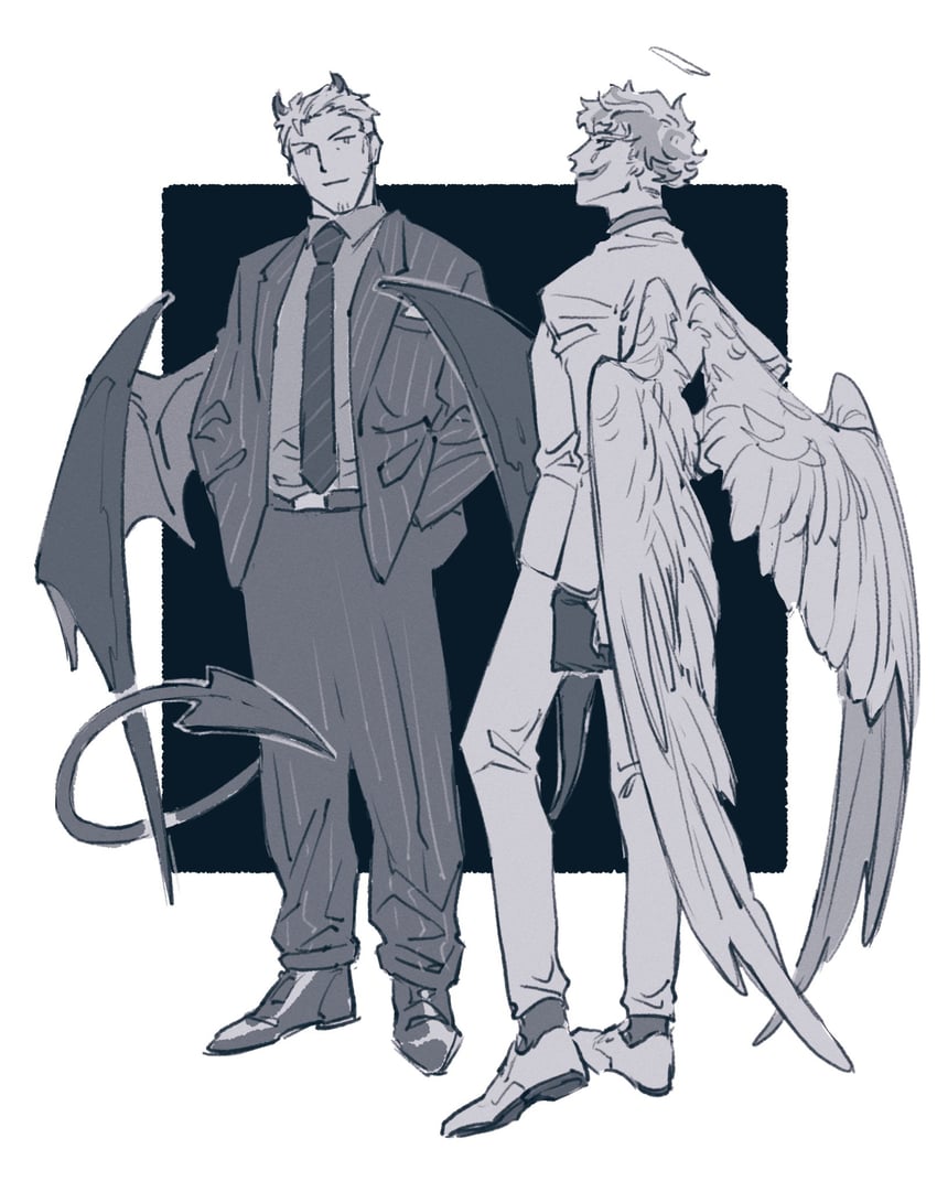 joe rikiichi and maimoto keisuke (nijisanji) drawn by kan_(punsukapun)