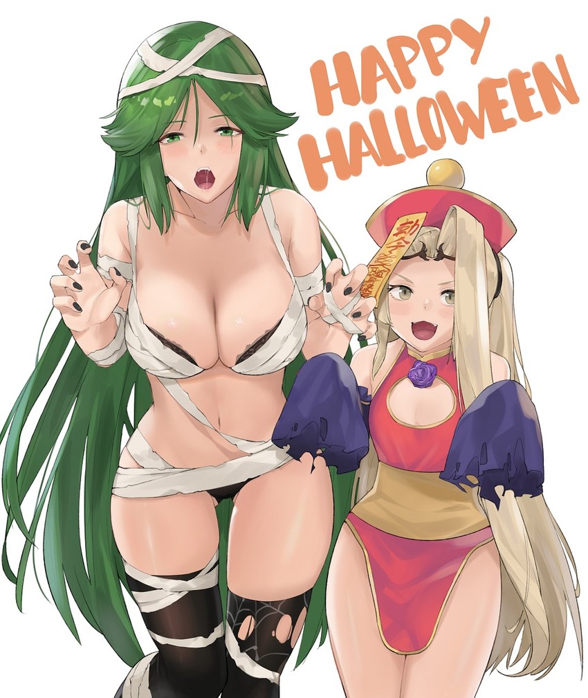 palutena and viridi (kid icarus and 1 more) drawn by j@ck