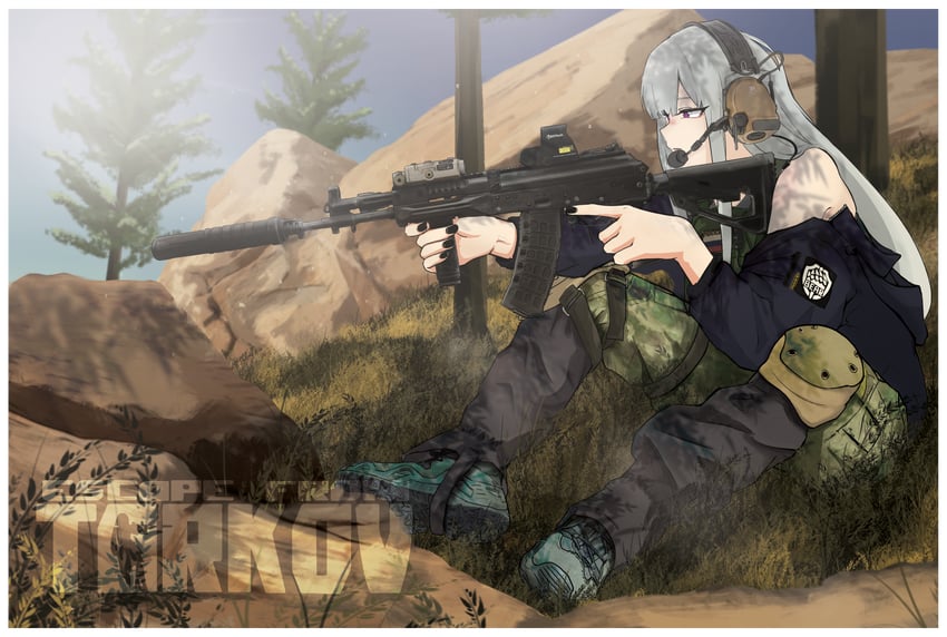 ak-12 (girls' frontline and 1 more) drawn by jian_(ntd_ak12)