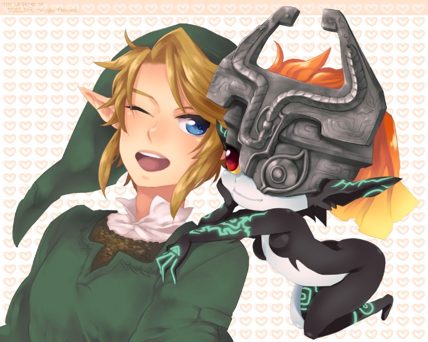 link and midna (the legend of zelda and 1 more) drawn by nishiyama_(whatsoy)
