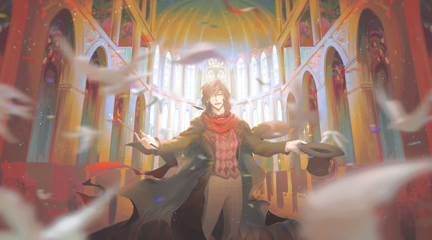 klein moretti and merlin hermes (lord of the mysteries and 1 more) drawn by zhuzhu509