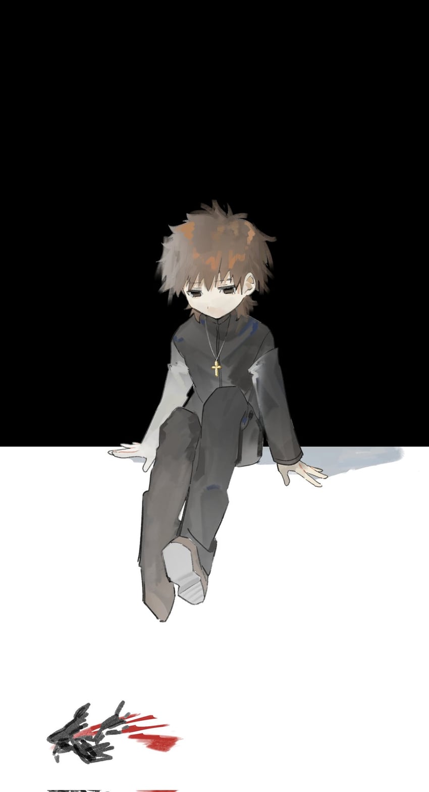 kotomine kirei (fate and 1 more) drawn by monster_771