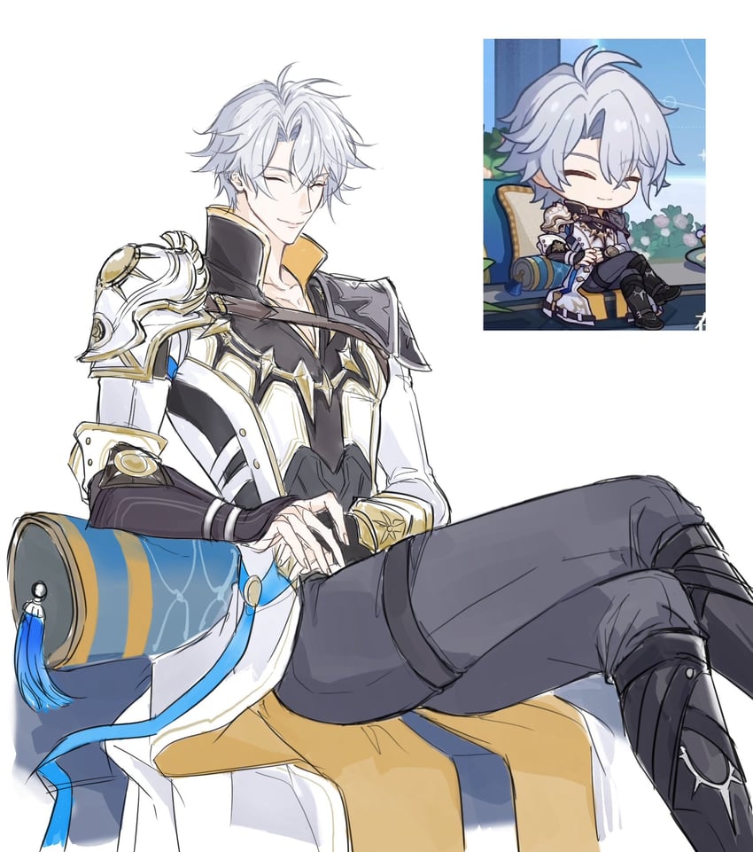 phainon (honkai and 1 more) drawn by shiba_xie18