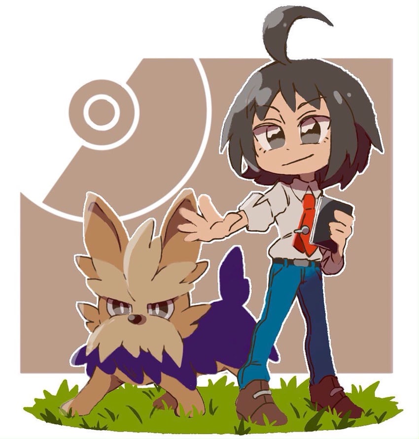cheren and herdier (pokemon and 1 more) drawn by undersyaro
