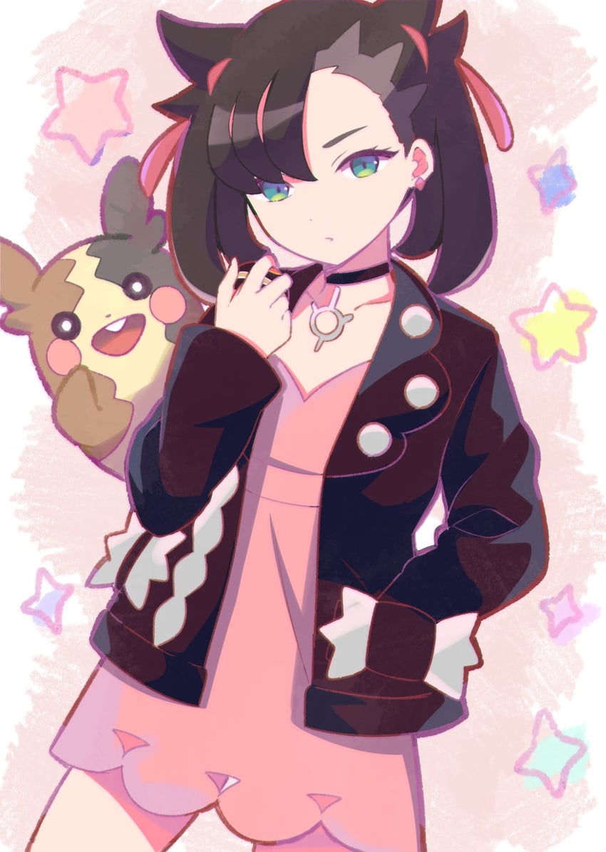 marnie and morpeko (pokemon and 1 more) drawn by shiratoriko