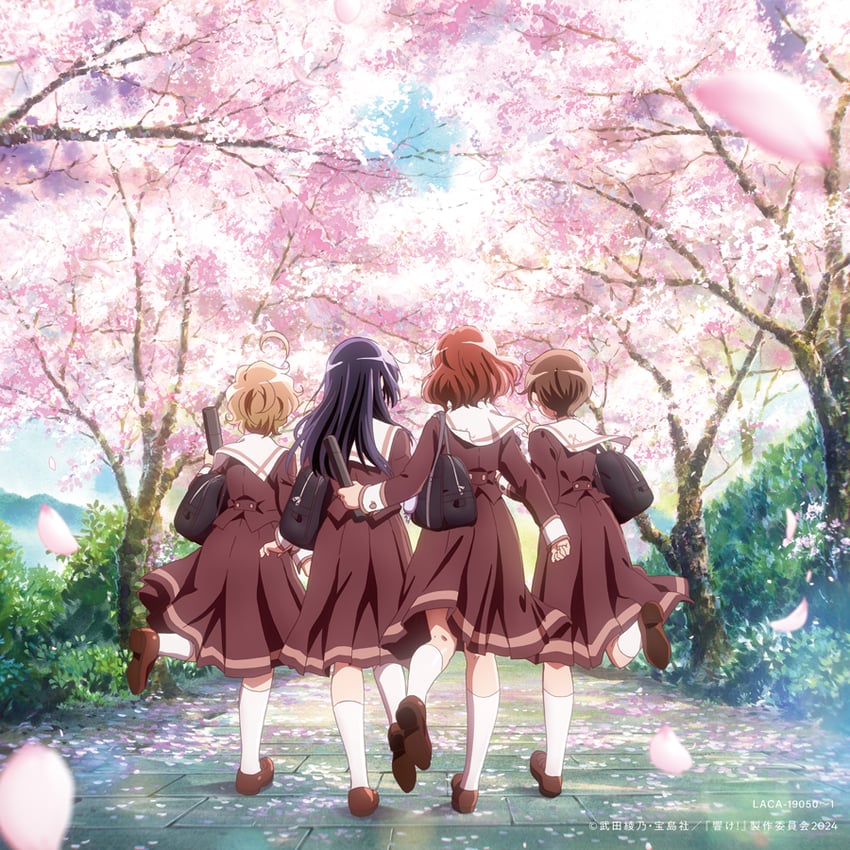 oumae kumiko, kousaka reina, kawashima sapphire, and katou hazuki (hibike! euphonium)
