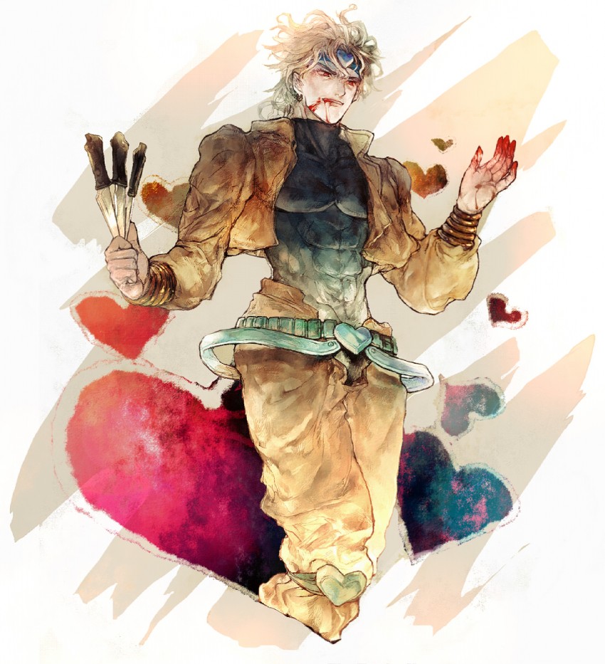 dio brando (jojo no kimyou na bouken and 1 more) drawn by aoki_(fumomo)