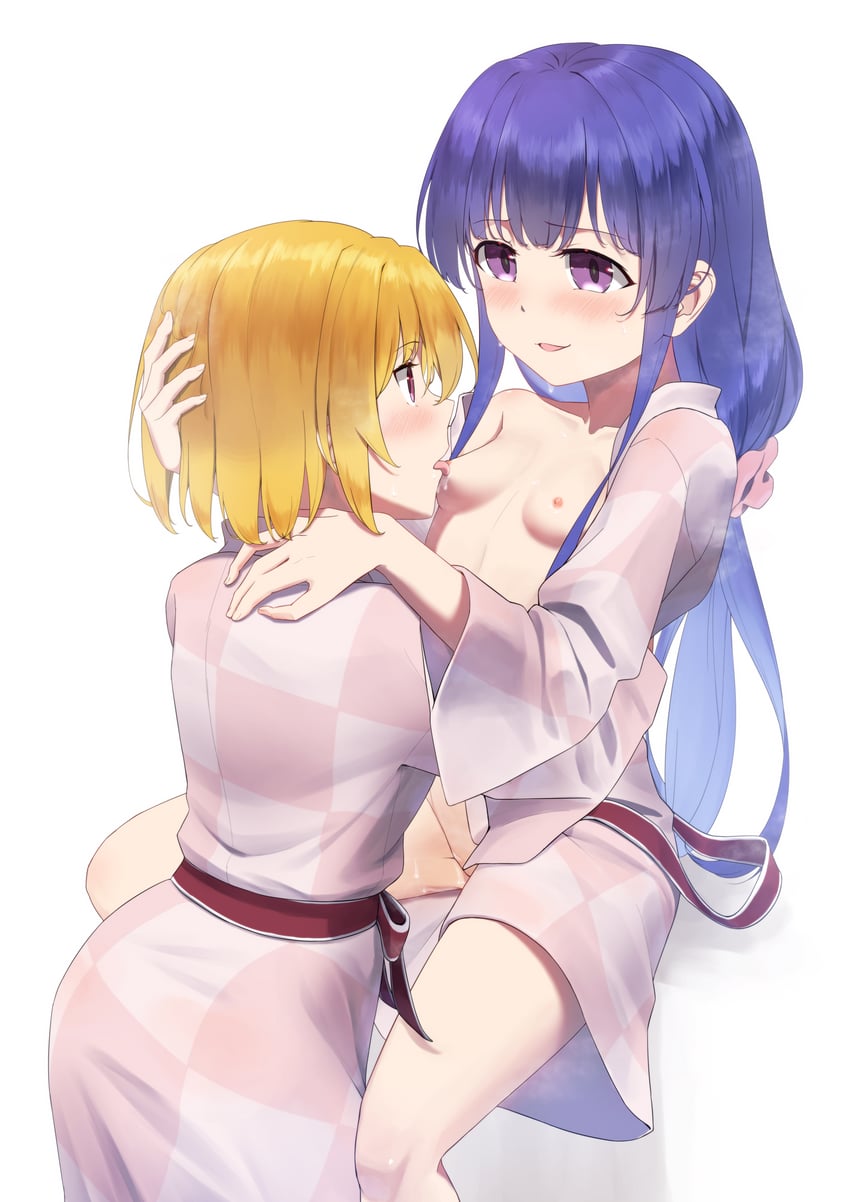 furude rika and houjou satoko (higurashi no naku koro ni and 1 more) drawn by dconan_owo