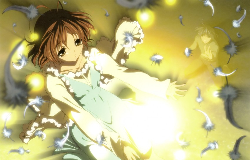 furukawa nagisa and okazaki tomoya (clannad) drawn by ikeda_kazumi