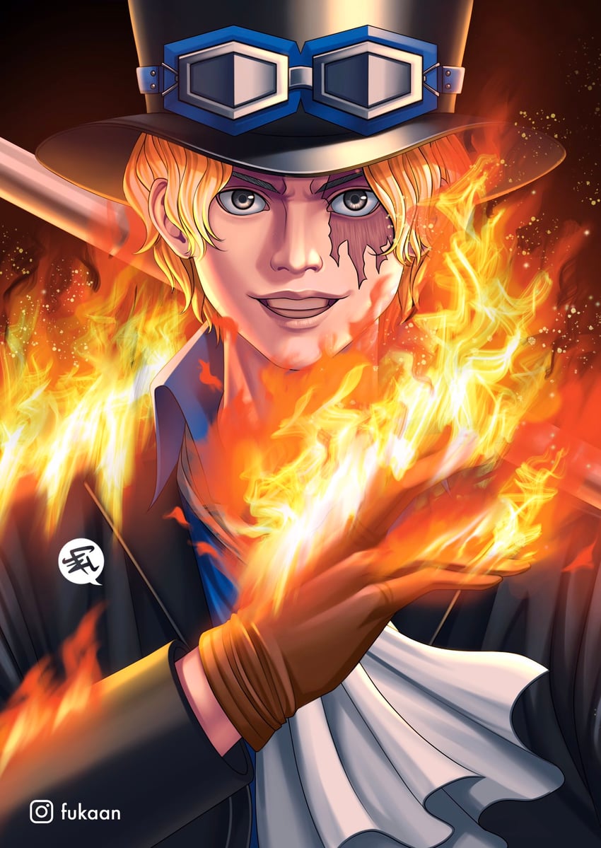sabo (one piece) drawn by hadinataff