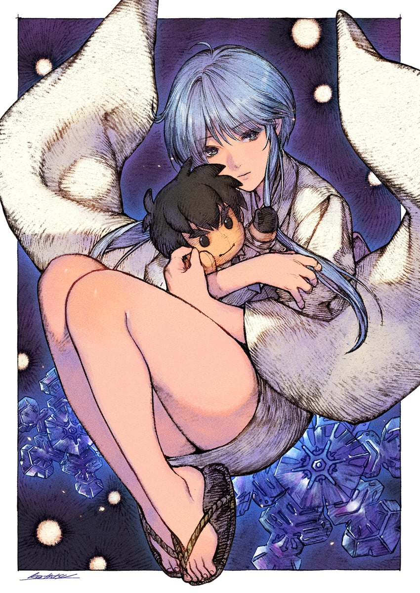 yukime and nueno meisuke (jigoku sensei nube) drawn by kotatsu_(g-rough)