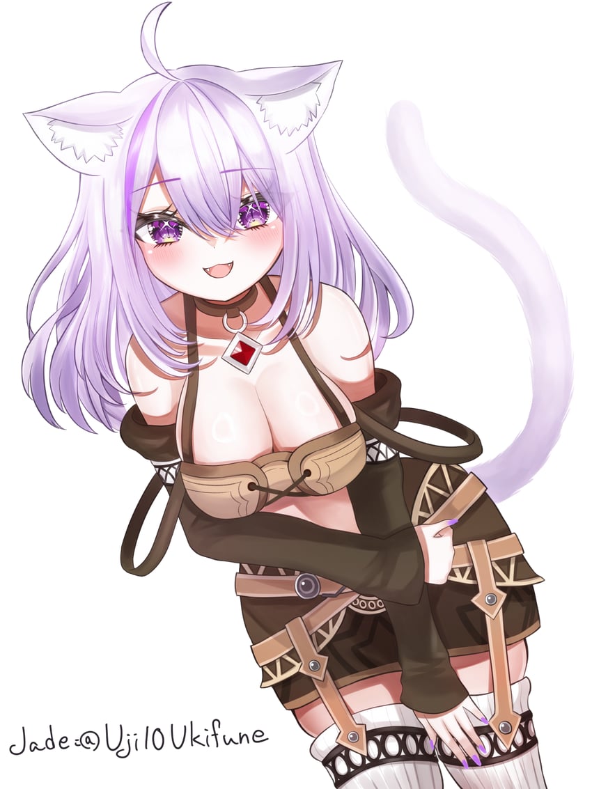 nekomata okayu and fiora (hololive and 2 more) drawn by uji10ukifune