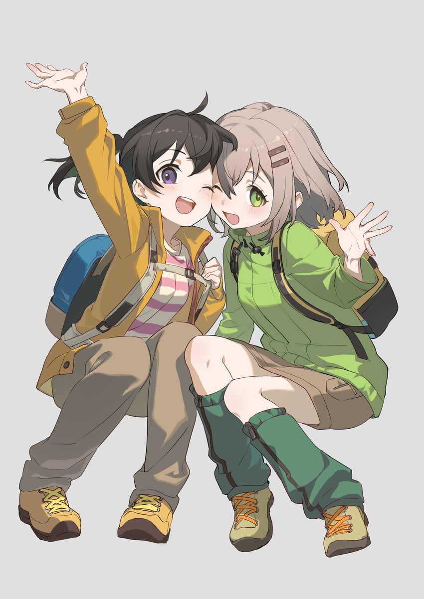 yukimura aoi and kuraue hinata (yama no susume) drawn by kitto_ha