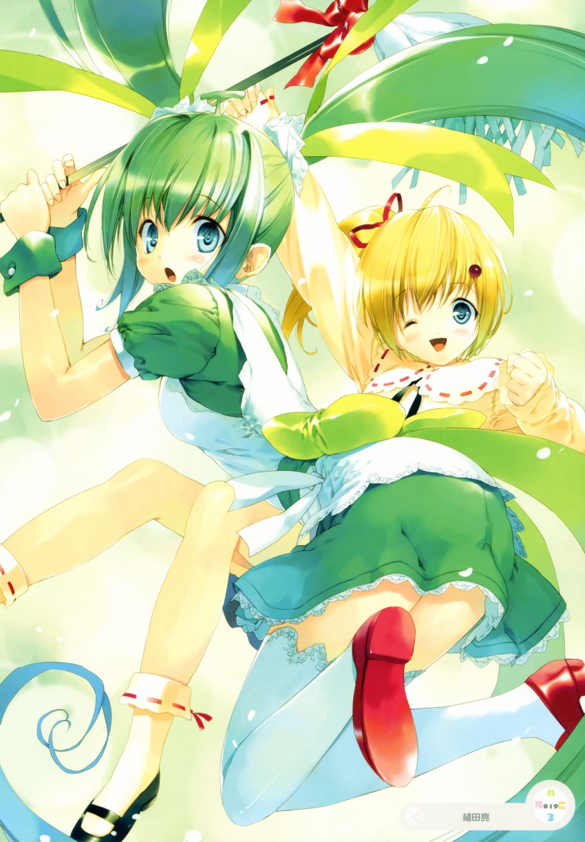 melon-chan and lemon-chan (melonbooks and 1 more) drawn by ueda_ryou
