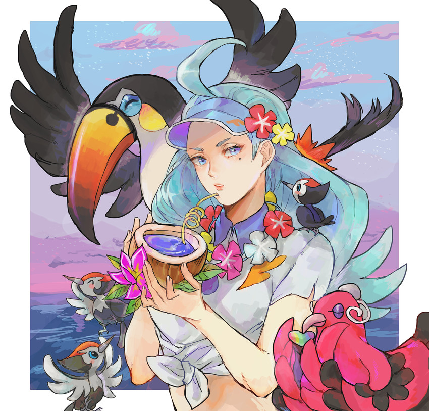 oricorio, kahili, pikipek, and toucannon (pokemon and 1 more) drawn by jyuv