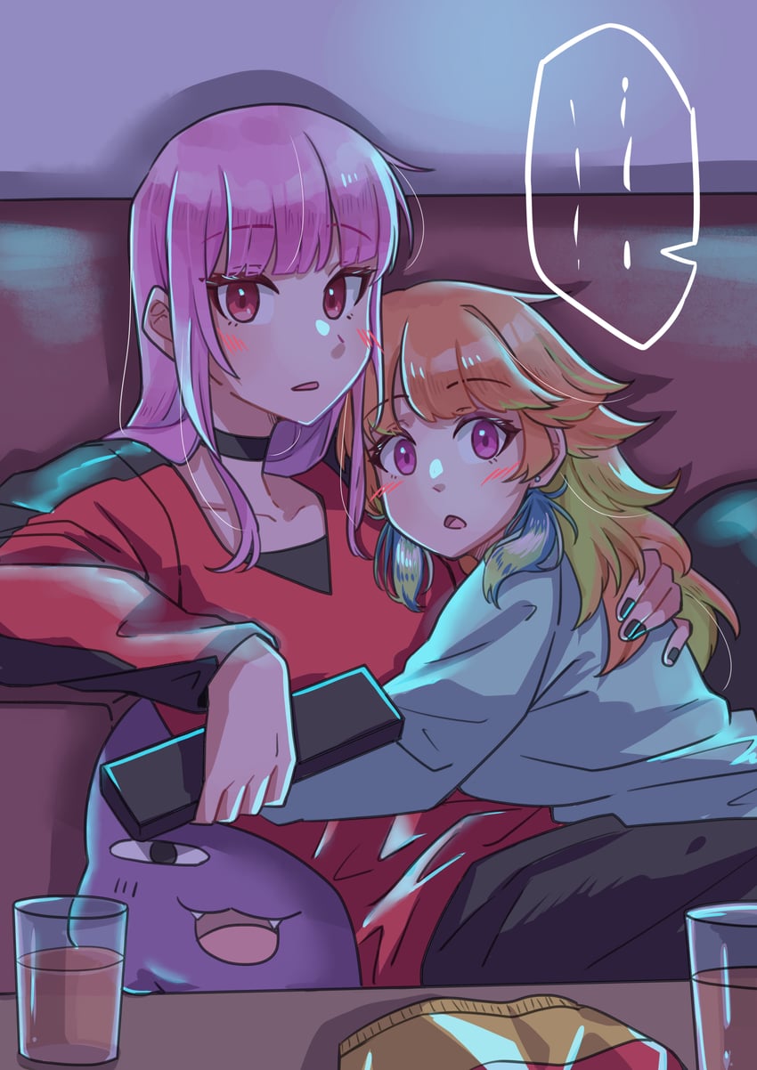 mori calliope and takanashi kiara (hololive and 1 more) drawn by xu_chin-wen