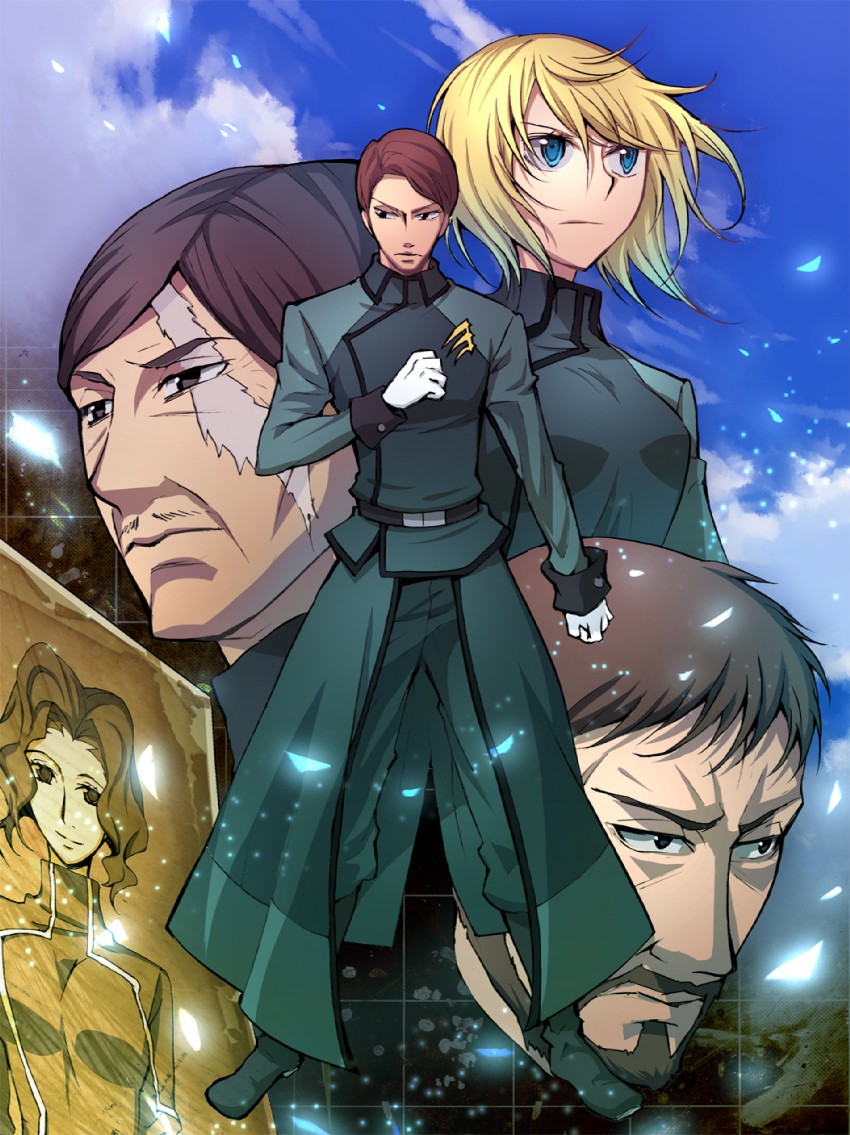 louise halevy, sergei smirnov, andrei smirnov, holly smirnov, and pang hercules (gundam and 1 more) drawn by rinen
