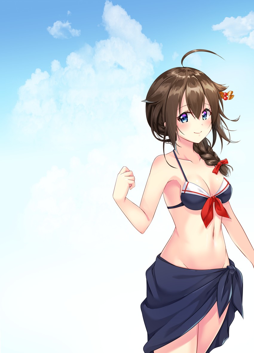 shigure and shigure kai ni (kantai collection) drawn by kiiro_kurumi