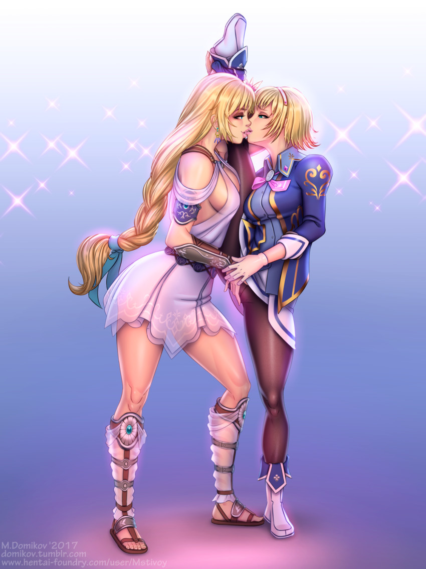 cassandra alexandra and sophitia alexandra (soulcalibur) drawn by max_domikov